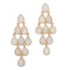 14 karat gold earrings, chandelier earrings